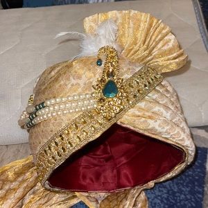 Indian grooms wedding hat